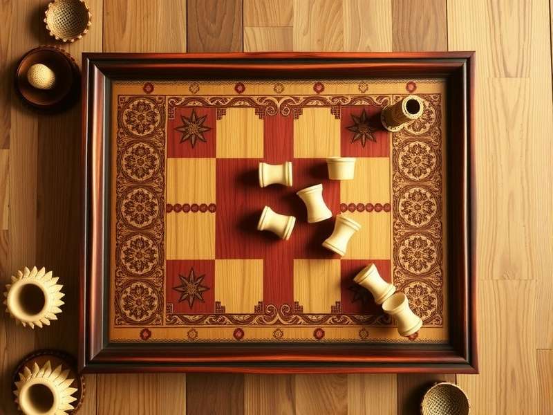 Malayali Mix game board with traditional Kerala design